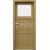 PORTA Doors SET Rámové dvere Porta Balance D.1 so sklom fólia Dub Prírodný a zárubeň