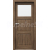 PORTA Doors SET Rámové dvere Porta Balance D.1 so sklom fólia Dub Tmavý Matný a zárubeň