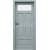 PORTA Doors SET Rámové dvere Porta Harmony B.1 so sklom Soft CPL Fiord a zárubeň