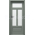 PORTA Doors SET Rámové dvere Porta Harmony B.2 so sklom Soft CPL Olivová a zárubeň