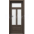 PORTA Doors SET Rámové dvere Porta Harmony B.2 so sklom fólia Dub Arles Tmavý a zárubeň