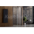 BESCO EXO-H GRAFIT zalamovacie sprchové dvere do niky/kútu 90x190 cm sklo Číre
