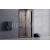 BESCO EXO-H BLACK zalamovacie sprchové dvere do niky/kútu 100x190 cm sklo Číre