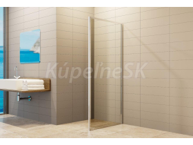 HOPA AMORA CHROM pevná bočná stena k sprchovému kútu 90x195 cm sklo Číre