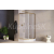 BESCO MODERN GOLD štvrťkruhový sprchový kút 90x90x190 cm Posuvné dvere R550 sklo Číre