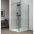 Polysan ESCA BLACK MATT sprch zástena s inštal k stene 700mm a príd panelom 485mm sk Číre