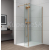 Polysan ESCA GOLD MATT sprch zástena s inštal k stene 700mm a príd panelom 385mm skl Číre