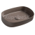 Isvea INFINITY OVAL keramické umývadlo na dosku, 55x36cm, taupe
