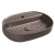 Isvea INFINITY OVAL keramické umývadlo na dosku, 60x40cm, otvor pre batériu, taupe