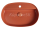 Isvea INFINITY OVAL keramické umývadlo na dosku, 60x40cm,otvor pre batériu, terracotta