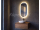 Aqualine MAGARA oválne zrkadlo s LED osvetlením 45x80cm, dotykový senzor, stmievateľné