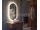 Aqualine MAGARA oválne zrkadlo s LED osvetlením 45x80cm, dotykový senzor, stmievateľné