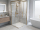 Gelco LUXOR GOLD MATT štvorcová sprchová zástena 800x800mm,Posuv dv,rohový vstup,sklo Číre