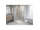 Gelco LUXOR GOLD MATT štvorcová sprchová zástena 800x800mm,Posuv dv,rohový vstup,sklo Číre