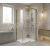 Gelco LUXOR GOLD MATT štvorcová sprch zástena 1000x1000mm Posuvné dv L/P varianta skl Číre