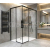 Gelco LUXOR BLACK obdĺžnik sprchová zástena 900x800mm L/P varianta,rohový vstup sklo Číre
