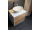 Aqualine ZANYA umývadlová skrinka 60x50x46cm, biela mat/dub emporio