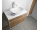 Aqualine ZANYA umývadlová skrinka 80x50x46cm, biela mat/dub emporio