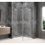 Polysan GLOBE CHROME štvorcová sprchová zástena 800x800mm,krídl.dv,rohový vstup,číre sklo