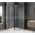 Polysan GLOBE GUN METAL štvrťkruhová sprchová zástena 800x900mm,krídl.dv,číre sklo, pravé