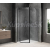 Polysan GLOBE GUN METAL štvrťkruhová sprchová zástena 900x1000mm,krídl.dv,číre sklo, ľavá