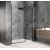Polysan GLOBE BLACK sprchové krídlové dvere do niky 900mm, číre sklo, pravé