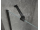 Polysan GLOBE BLACK sprchové krídlové dvere do niky 1100mm, matné sklo, pravé