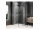Polysan GLOBE GUN METAL štvorcová sprchová zástena 800x800mm,krídl.dv,číre sklo,pravé