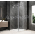 Polysan GLOBE CHROME štvorcová sprchová zástena 900x900mm,krídl.dv,číre sklo,ľavá