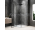 Polysan GLOBE GUN METAL štvorcová sprchová zástena 900x900mm,krídl.dv,číre sklo,ľavá