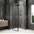 Polysan GLOBE GUN METAL štvorcová sprchová zástena 1000x1000mm,krídl.dv,číre sklo,ľavá
