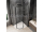 Polysan GLOBE GUN METAL štvrťkruhová sprchová zástena 900x800mm,krídl.dv,číre sklo,pravé