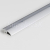 Adapting profile in aluminium for engineered wood flooring Silver floor coverings 8-18 mm