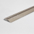Adapting profile in aluminium for Design flooring coverings Stainless steel, floor coverin