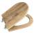 Aqualine AQUALINE WC sedátko , D-tvar, SoftClose, dub
