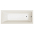 Polysan NOEMI obdĺžniková akrylátová vaňa 180x80x39cm, ivory