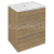 Sapho CIRASA umývadlová skrinka 59,2x75x46cm, 3x zásuvka, dub cuneo