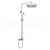 Mereo Eve sprchová batéria s hlavovou hranatou slim sprchou 250x250 mm, nerez