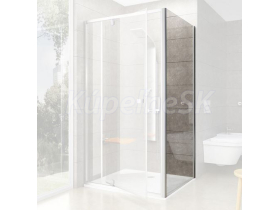 Ravak PIVOT PPS-90, 1-dielna pevná stena, Satin,Transparent