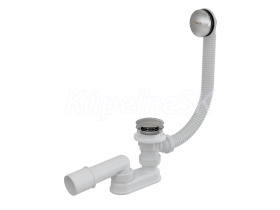Ravak Vaňová odtoková a prepadová súprava, dĺžka 570 mm, ClickClack, chróm