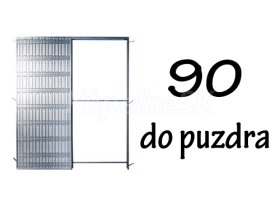 90cm Posuvné dvere DO PUZDRA JAP-(dvere sa zasúvajú do stavebného púzdra v stene)Príplatok