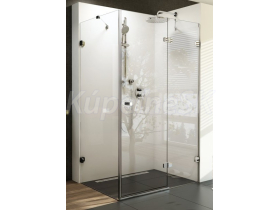 Ravak BRILLIANT BSDPS 2-diel. sprchové dvere a pevná stena 90x90 P krídl.dv.Chróm + vešiak