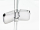 Ravak BRILLIANT BSDPS 2-diel. sprchové dvere a pevná stena 120x80 Ľ krídl.dv.Chróm