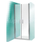 Roth TCN2 110x200cm sprchové dvojkrídlové dvere do niky, profil Brillant, číre sklo