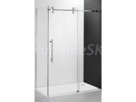 Roth KIB 90x200cm samotná sprchová pevná bočná stena k KID2, Brillant, číre sklo